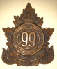 99th Battalion (Windsor, Ontario) Cap Badge